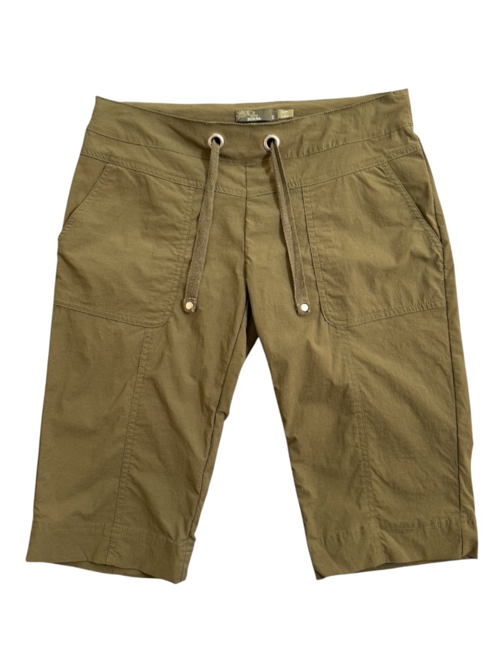 prAna Women's Koen Performance Bermuda Shorts Green Size S Outdoor Minimalist